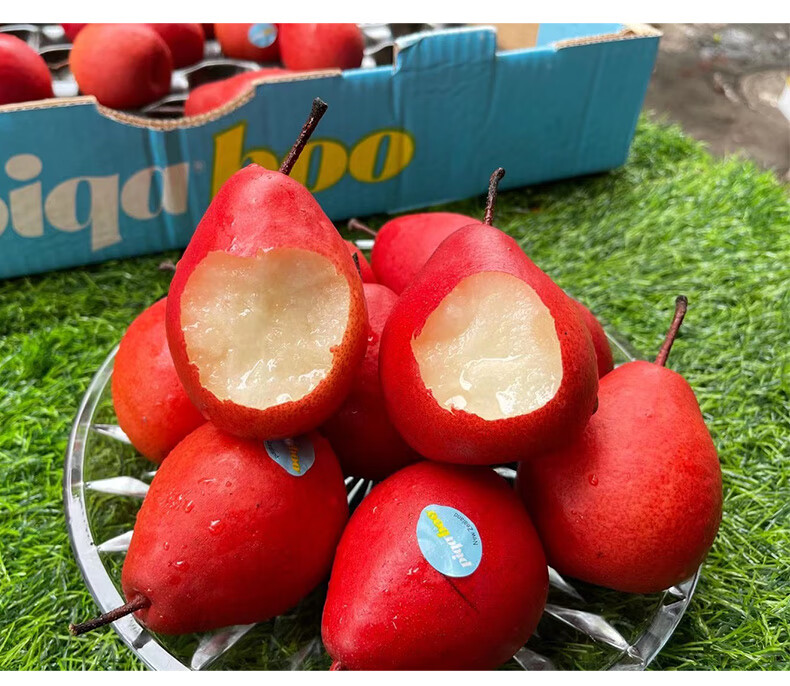 新西兰红啤梨新鲜水果甜梨子脆嫩爽甜红宝石啤梨蜜梨新鲜水果 2斤 红