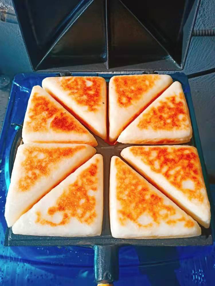 三角粑模具 圆形米粑雪米糕模具三角粑送配方小吃玉米粑甜粑福字粑饼