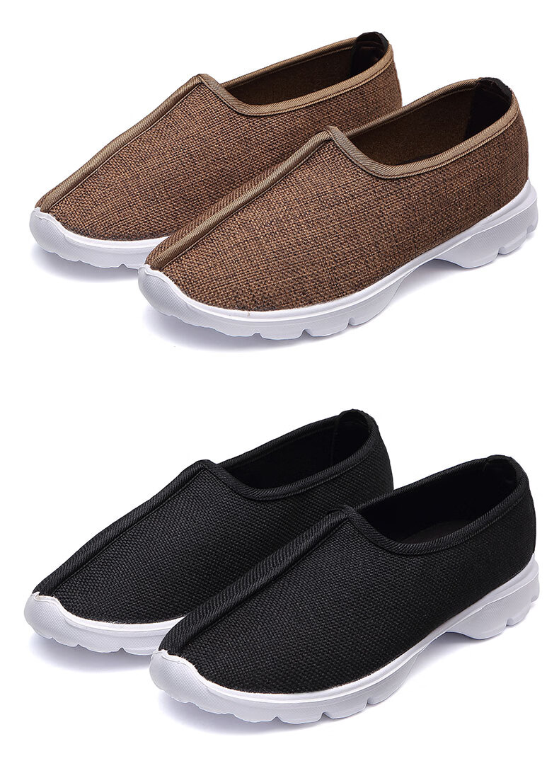 出家人穿的僧鞋春秋款罗汉鞋棉麻僧人鞋子厚底和尚鞋透气布鞋灰色34