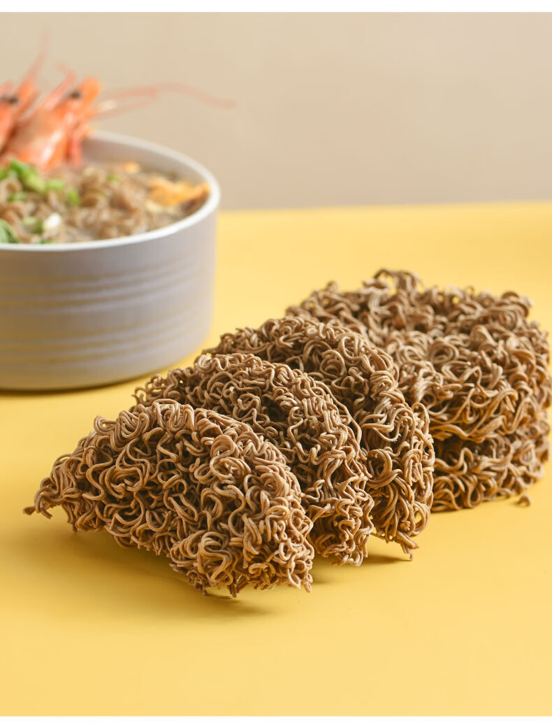 荞麦面 100%荞麦面超q荞麦非油炸减0低脂肪粗粮代餐主食整箱面饼纯