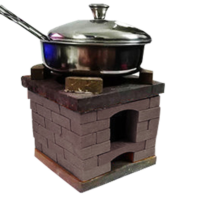 手工砖头迷你灶台diy小炉灶迷你厨房食玩过家家儿童建房网红抖音灶台