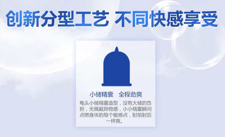 赤尾薄避孕套安全套情趣用品铂金系列小储精囊透明质酸7片精装