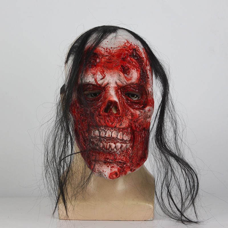 万圣节恐怖面具鬼节鬼脸头套吓人搞怪鬼脸恶魔鬼屋派对装扮道具 单眼