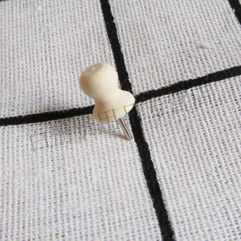 然修ranxiu60枚罐原木图钉软木钉大头钉创意可爱圆头照片墙装饰木质