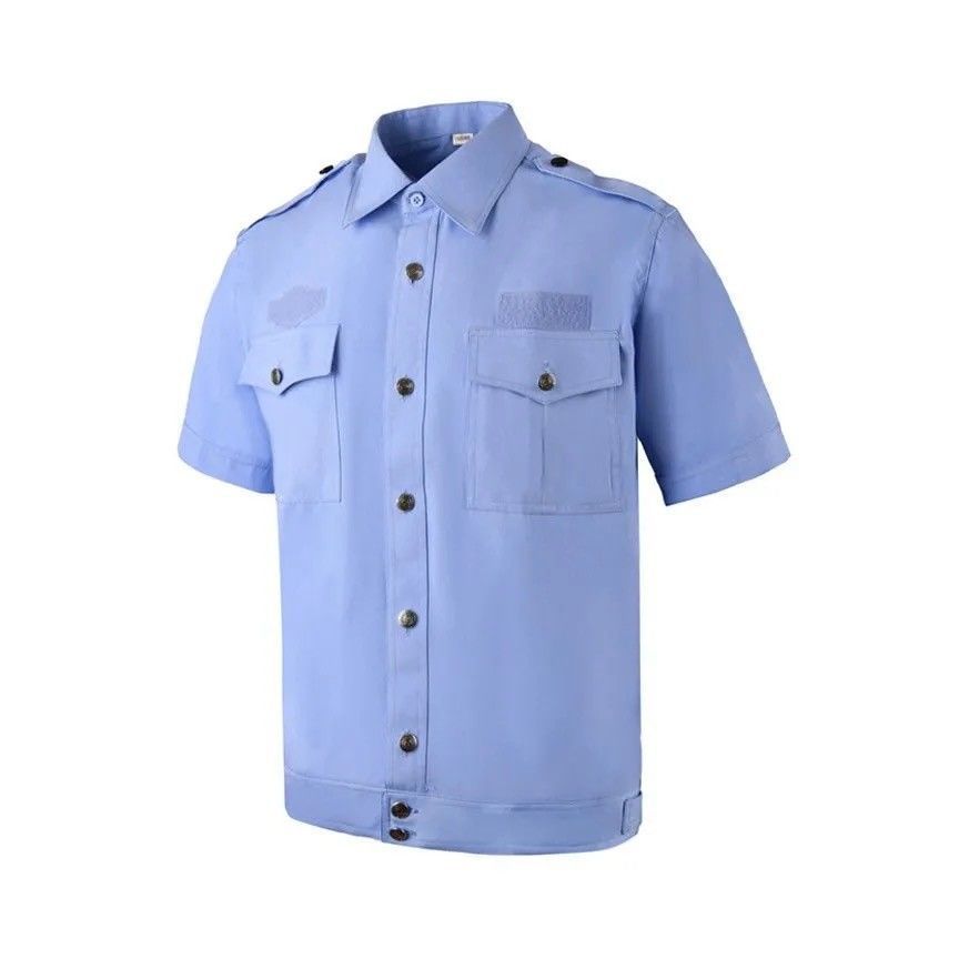 夏季保安服男高品质新式物业保安执勤服短袖衬衣保安蓝色衣服制服装
