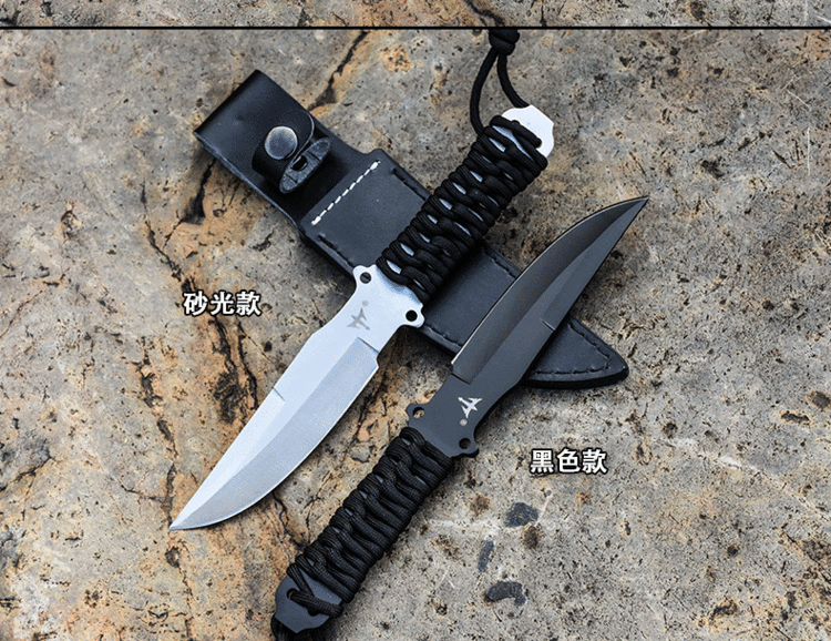 精选俄罗斯煅小刀氚气刀随身户外高硬度防身直刀生存军刀特战刀具
