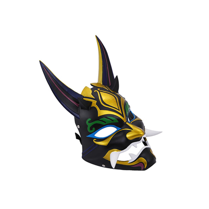 万圣节原神护法大将魈cosplay道具影视动漫游戏全脸树脂面具魈傩面具