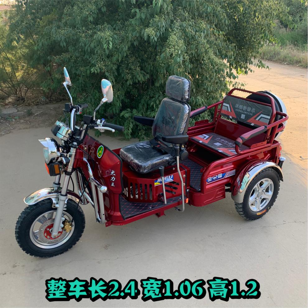 殘疾人三輪車 殘三輪摩托車汽油客貨載客代步車小型老人殘疾人水冷燃