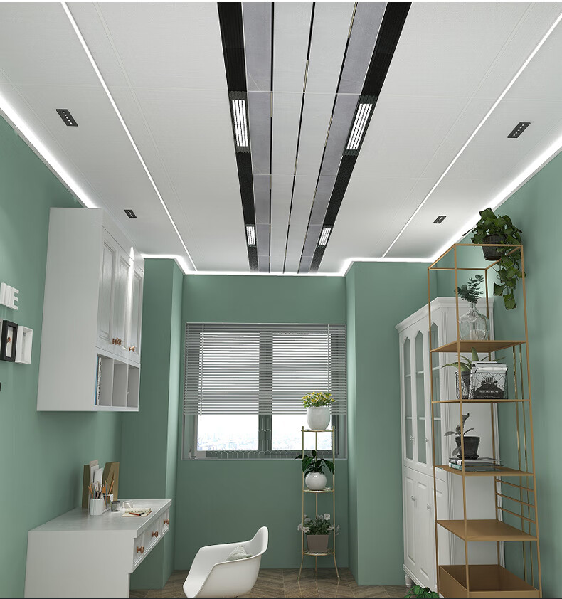 蜂窝大板专用灯 集成吊顶蜂窝大板专用格栅灯发光边线射灯20x20方灯