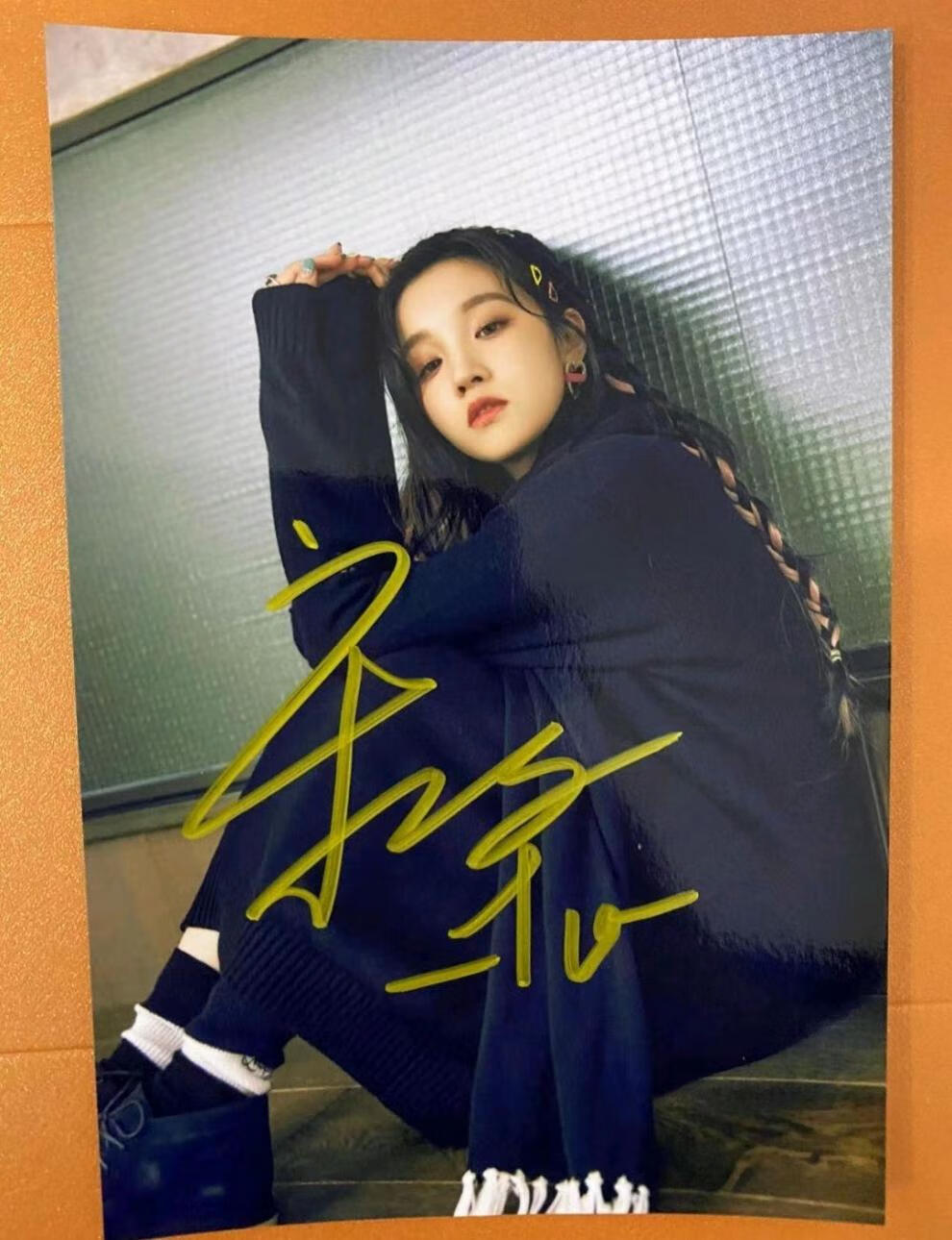 宋雨琦海报宋雨琦亲笔签名照片 非印刷 时尚周边保真亲笔签名朋友生日