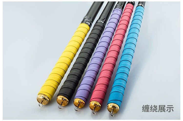 鱼竿防滑吸汗带弹弓头带羽毛球拍手胶缠绕带钓鱼缠把带龙骨吸汗带颜色