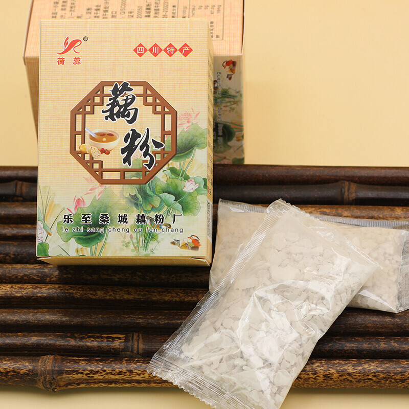 乐至天池藕粉 冲饮特产乐至天池150g纯藕粉小吃早餐手工刀削制作 纯