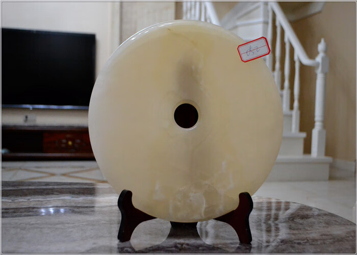 静黛玉平安扣摆件玉石平安扣摆件玉石摆件岫玉摆件七夕情人节礼物16号