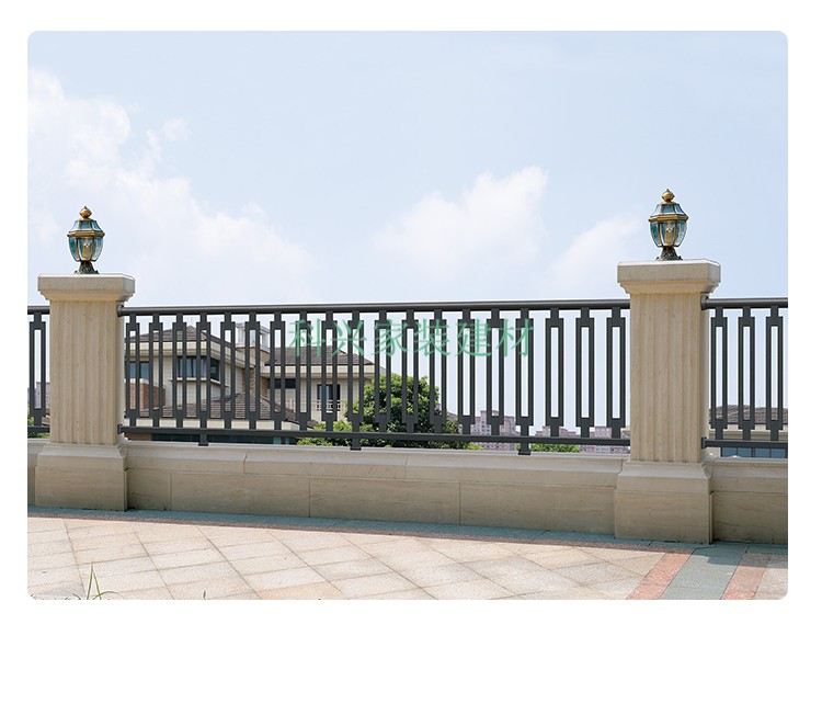 阳台护栏室外简约别墅庭院围栏户外铝合金家用防护栅栏栏铝艺栏杆