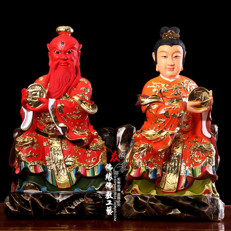 太阴太阳神像太阳星君太阴星君日月星君日月之神树脂道教神像摆件 12