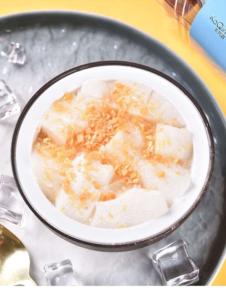 卡其诺网红椰子冻300g 网红椰子冻碗装代餐果冻椰粒儿童零食小吃海南