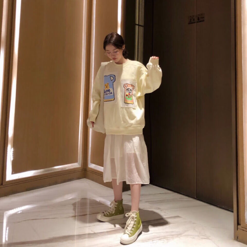 jennie金智妮同款卫衣秋装新款女宽松韩版慵懒风潮ins上衣女sn3789