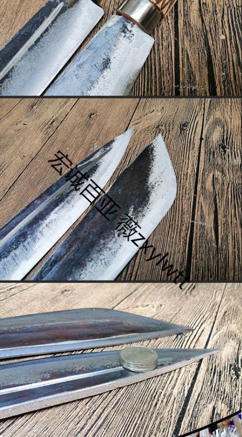 苗家匠人纯手工锻打屠宰刀杀羊刀放血刀分割刀具直头