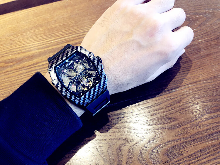 2022新款贝利时男士手表2022新款新概念镂空全自动机械表陀飞轮手表