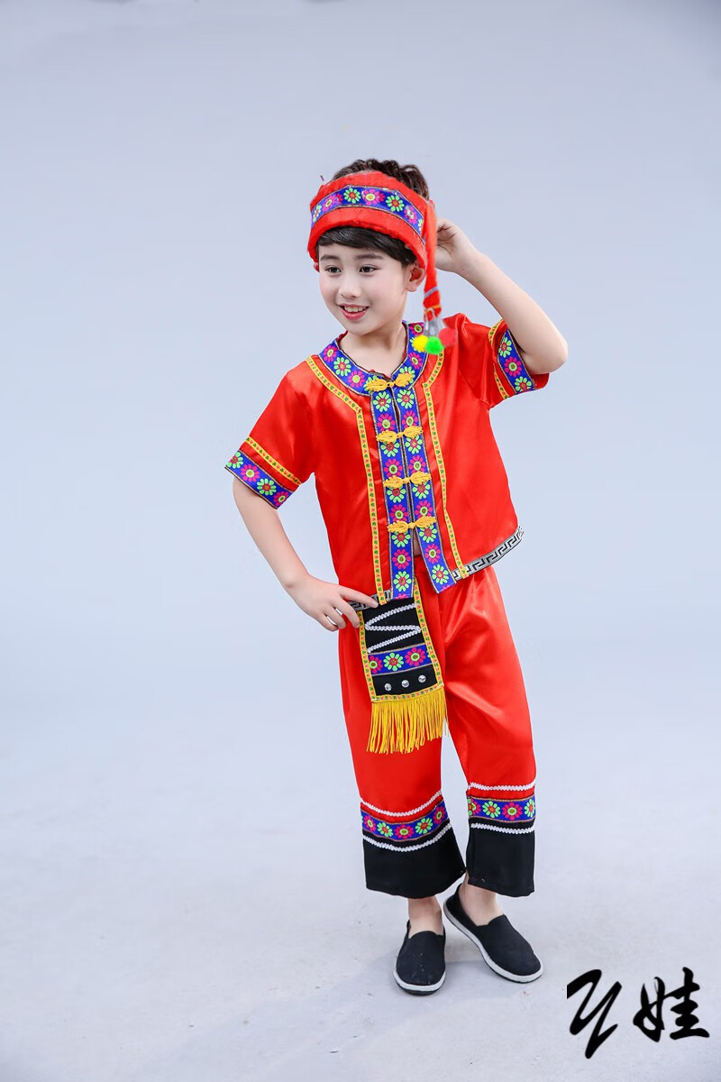 幼儿傣族服装图图片