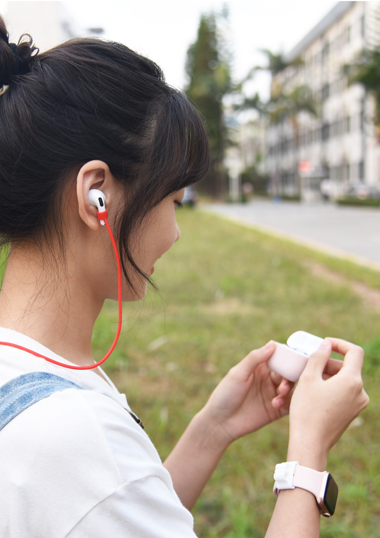 适用于airpods pro保护套3件套苹果无线蓝牙耳机防丢绳airpods3代耳机