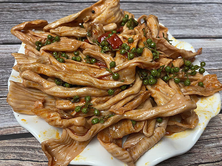 瀍丝 藤椒麻辣鸭板肠脆肠鸭肠食管卤味熟食即食价酒店凉拌菜袋装 鸭板