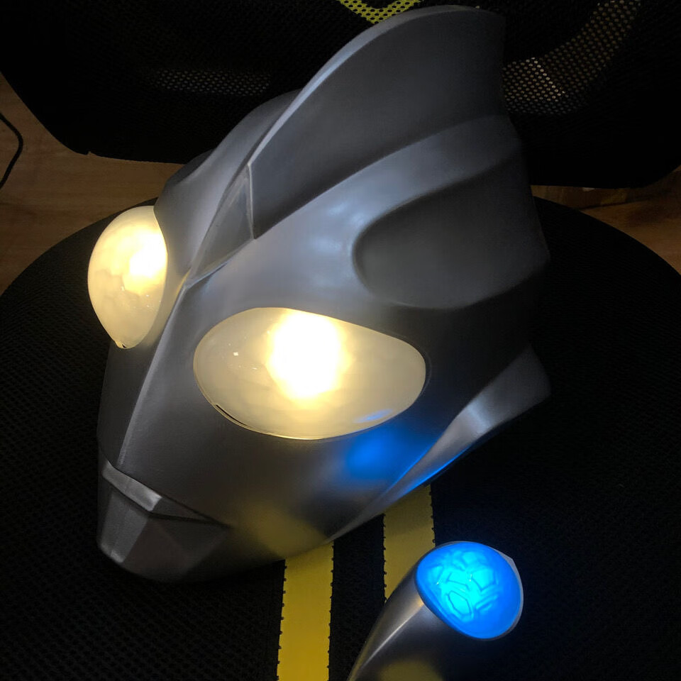 奥特曼头套会发光 成人迪迦头套奥特曼超人高端头套面具面罩会发光