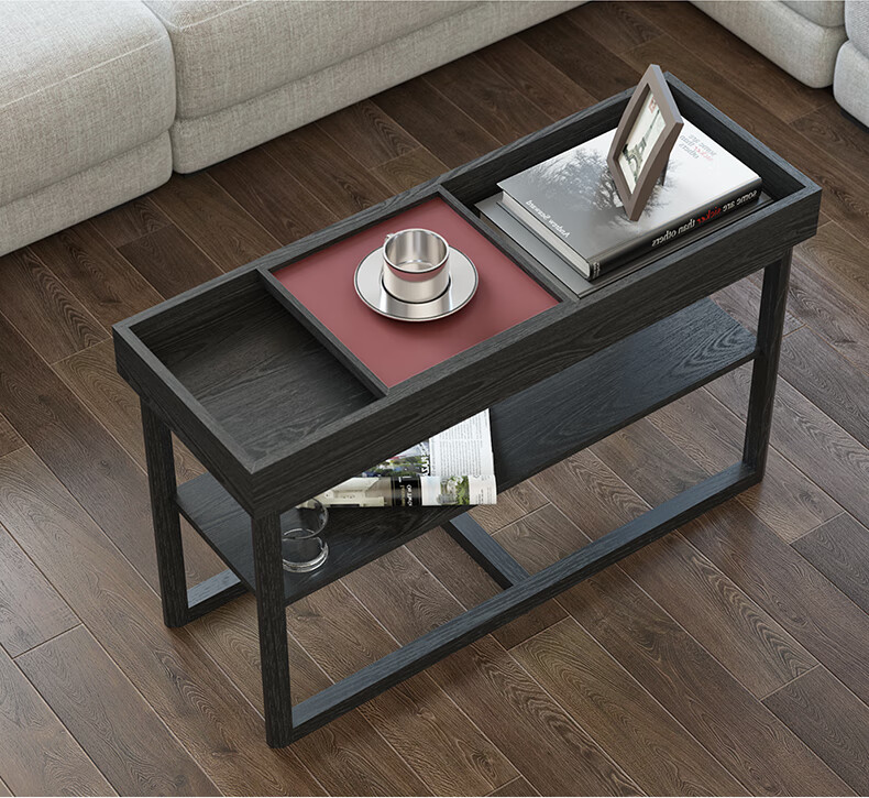 北欧现代简约风格边几长方形电话几书报几长条几边桌a款总长90cm