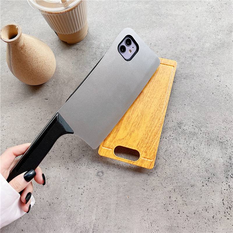 仿真西瓜菜刀12苹果13小众手机壳搞怪适用x苹果12promax超火iphone11