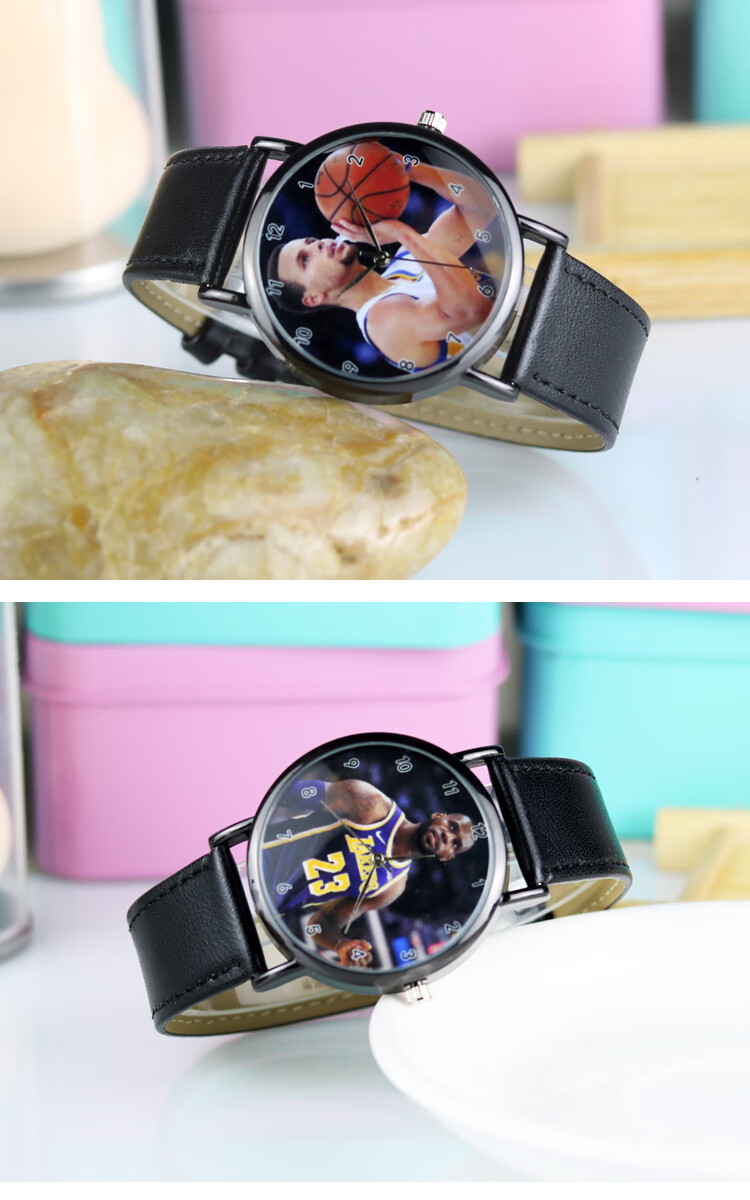 滕讯体育nba怀念手表定制nba篮球联赛哈登杜兰特学生手表 科比3(收藏