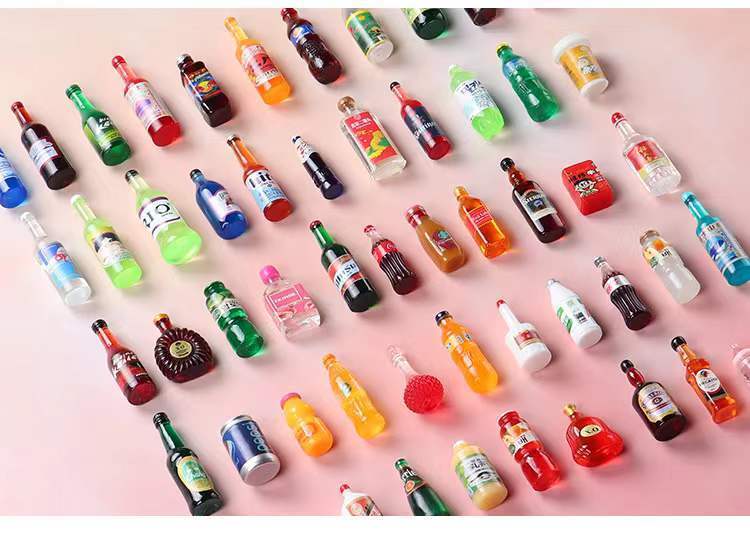 微缩食玩 微缩模型仿真食玩迷你小东西饮料酒小瓶子diy饰品摆配件玩具