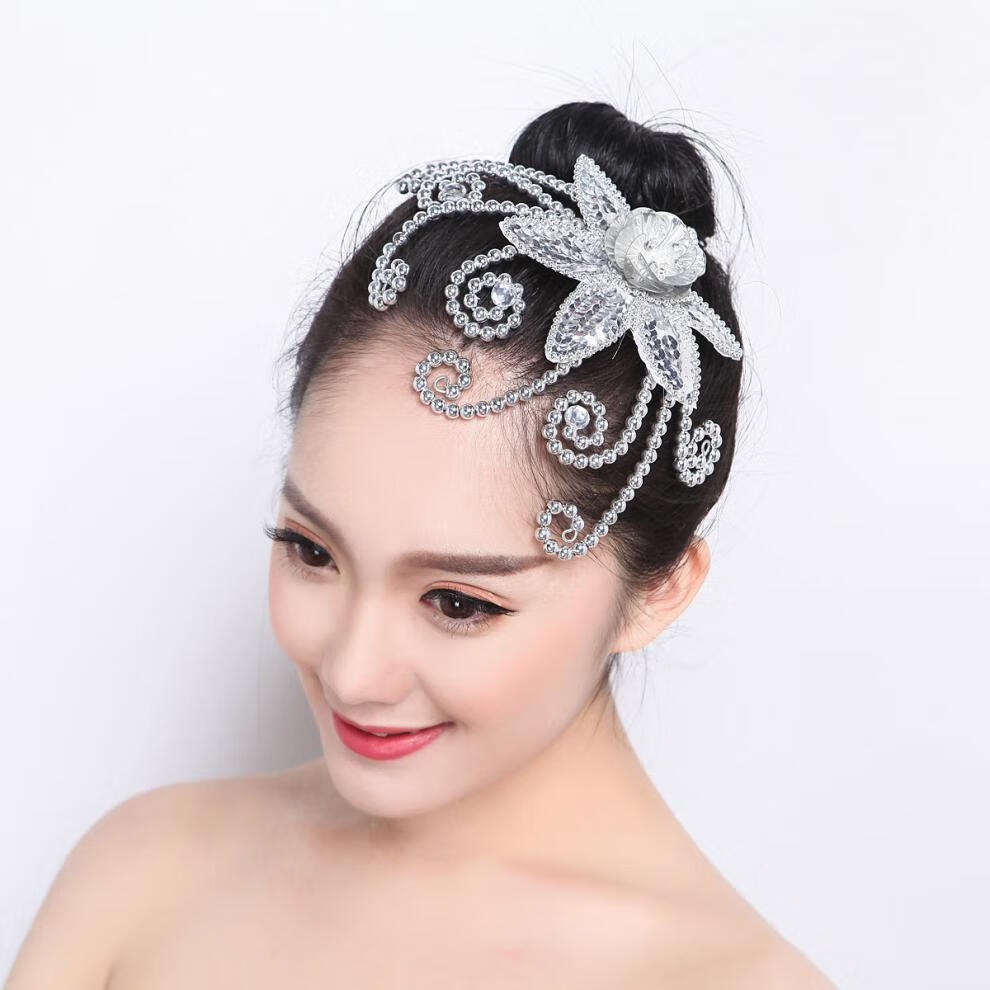 旗舰京品特价捡漏演出带的民族古典舞蹈头饰广场舞演出头饰现代秧歌