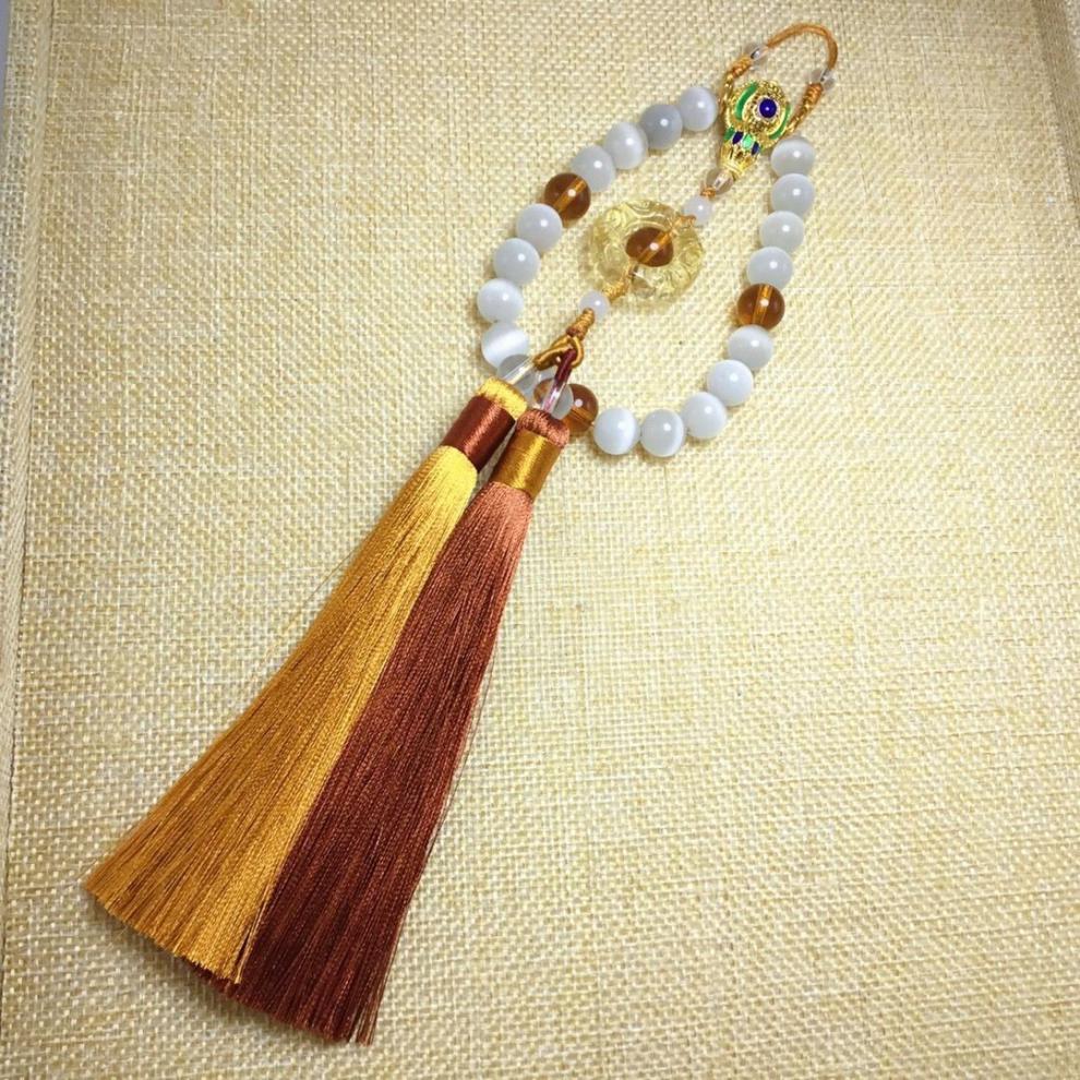 京选旗袍压襟十八子旗袍压襟十八子挂件流苏手工古典中式清搭配饰汉服