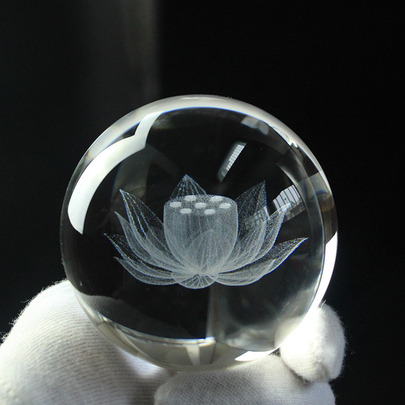 水晶球风水透明礼物杂技摄影拍照玻璃家居装饰品客厅办公桌摆件学