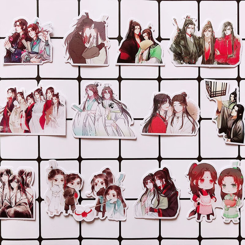 正霖(zely)天官赐福手帐贴纸 动漫礼包天官赐福二次元小清新古风胶带