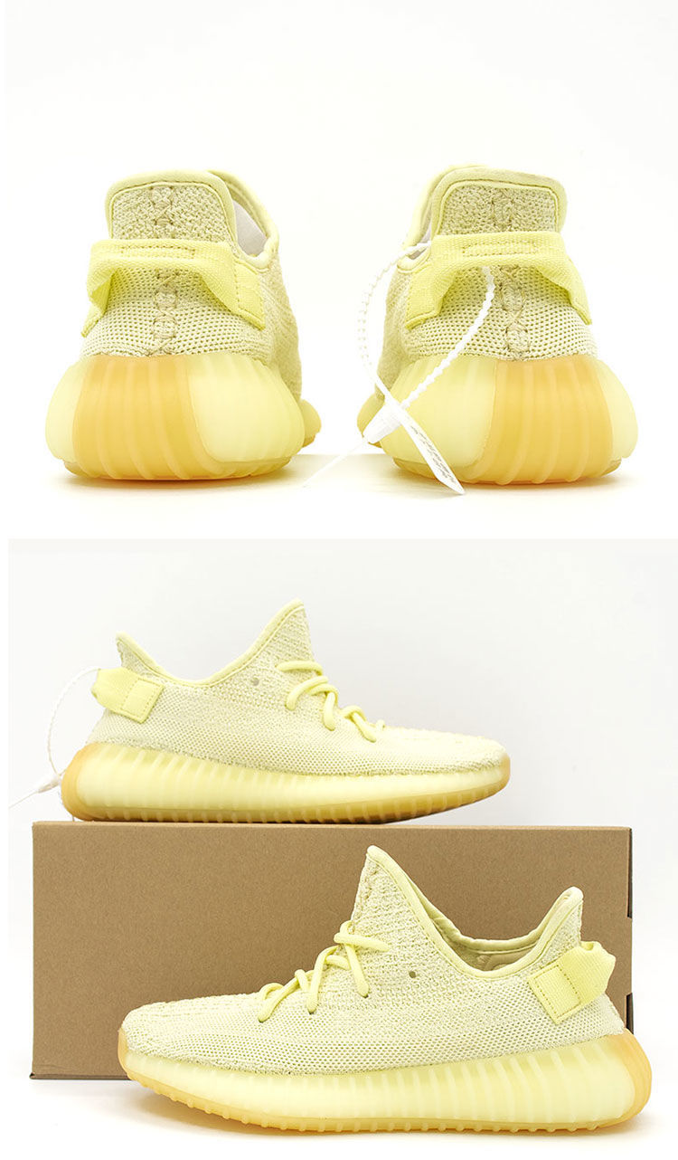 椰子鞋男椰子350v2满天星天使灰橙真爆透气奶油黄潮流运动男鞋跑步鞋