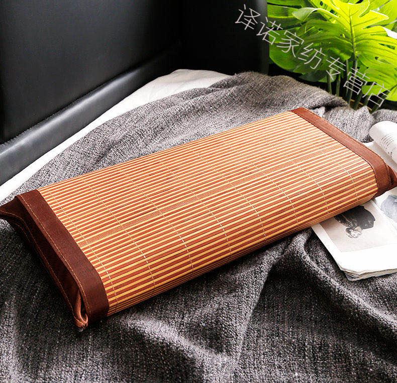 竹席枕头夏天枕头凉枕男女大号茉莉花竹子枕单人午睡枕中药枕硬枕一对