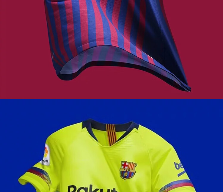 梅西10号巴萨球衣1819赛季足球服套装巴塞罗那足球衣短袖定制 主场