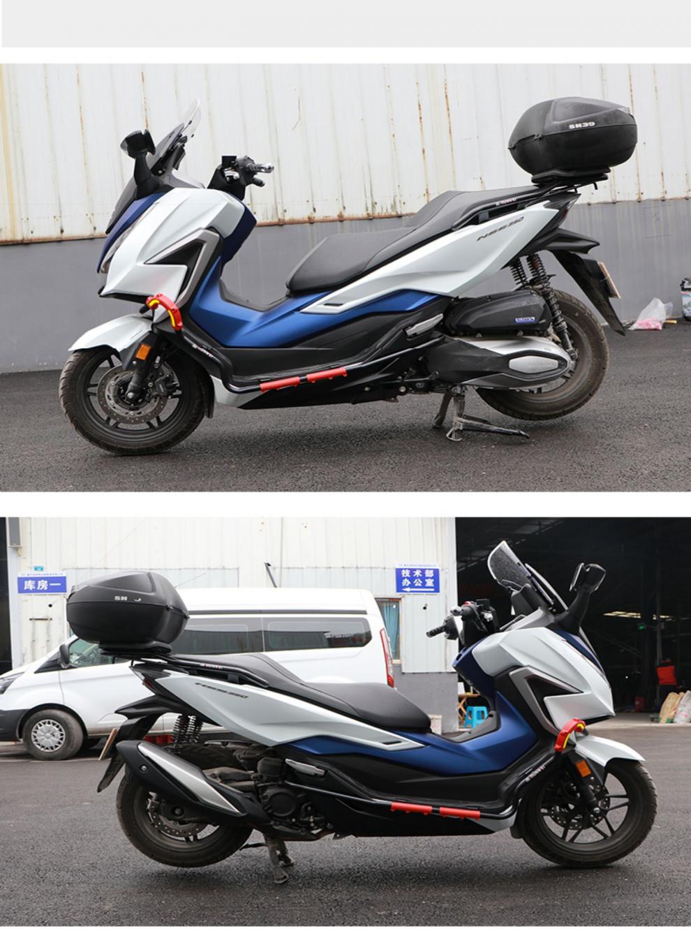 適用於本田nss350護槓佛沙nss350保險槓防摔佛沙350尾架forza350改裝