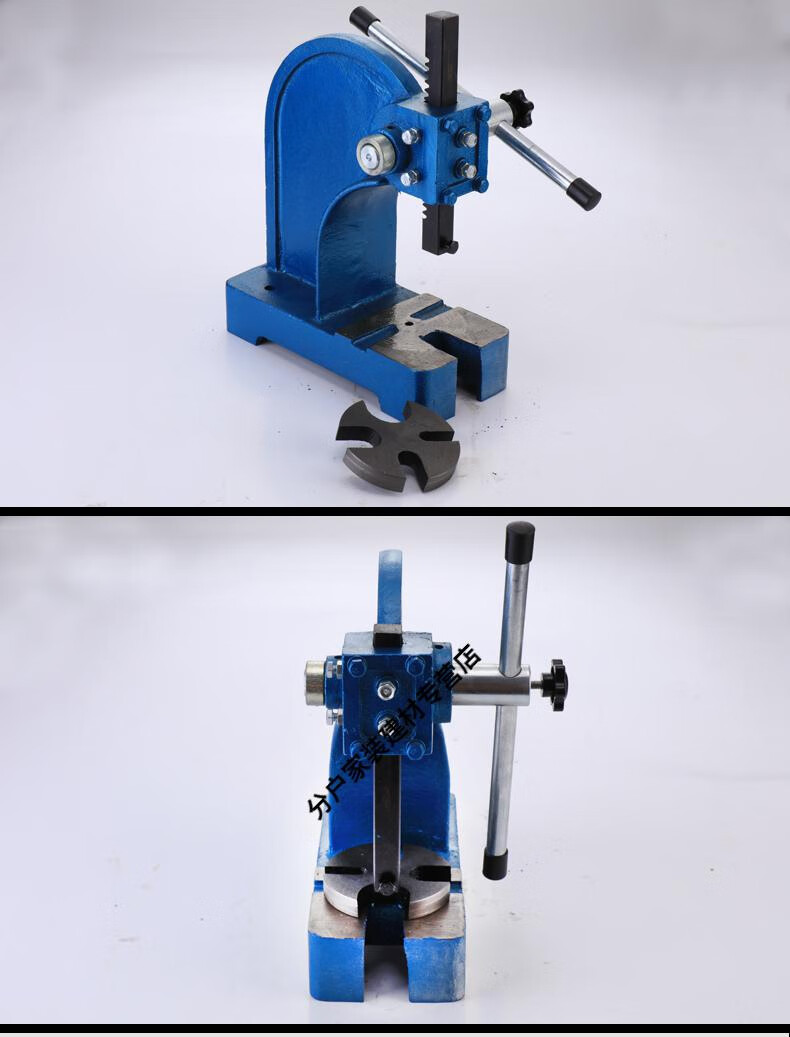 手板壓力機1t小型壓力機1噸手動衝床臺式衝壓機簡易壓機 ap-0.