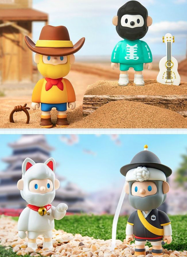 bob环游世界盲盒 寻找独角兽farmer bob环游世界系列盲盒潮玩手办公仔