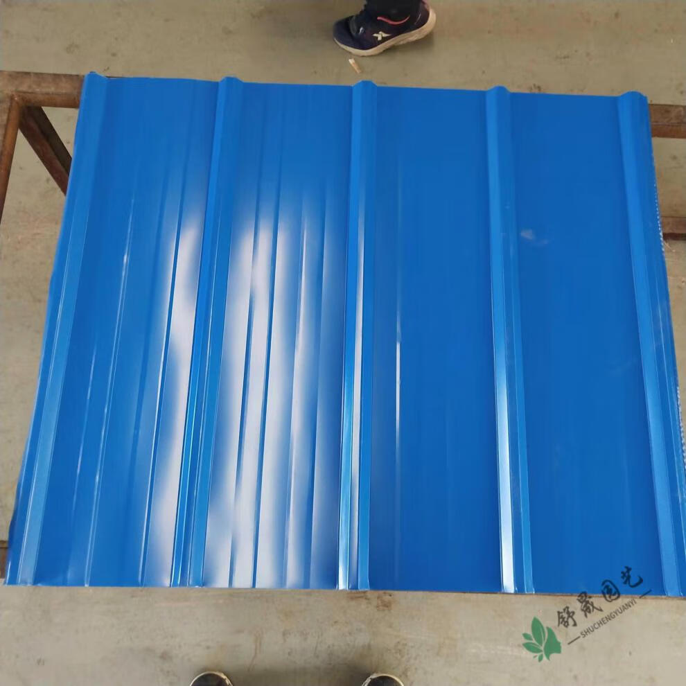 彩钢板彩钢瓦铁皮工地围墙防水防晒900型全国颜色多 默认0.