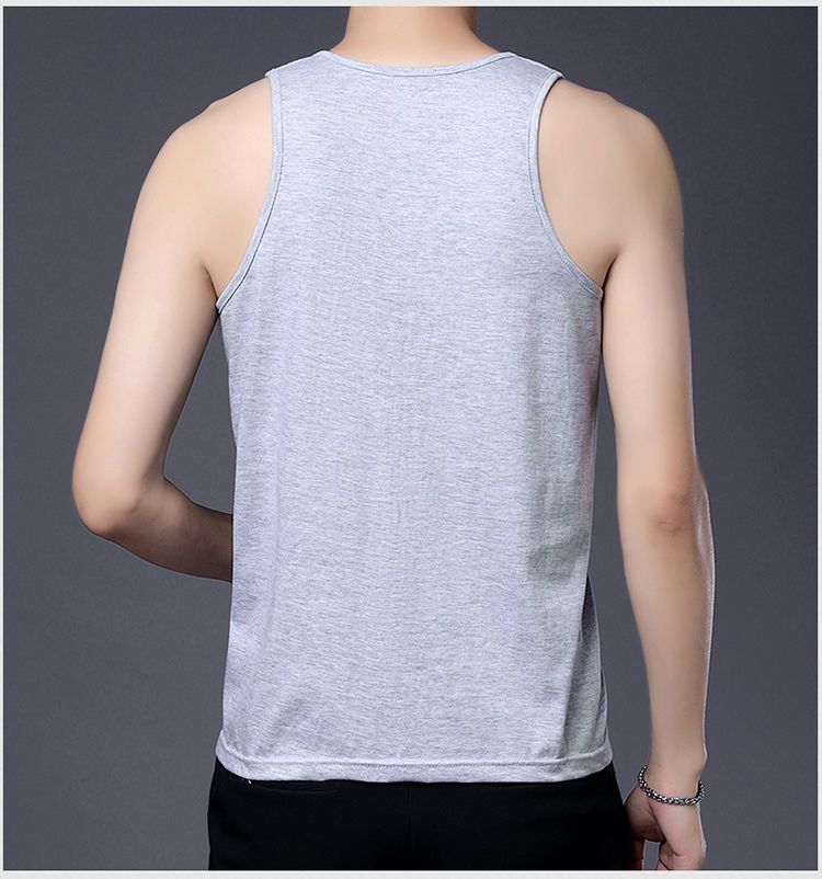 跨栏背心 男士吊带背心加肥加大吊带休闲汗背心无弹力纯色中老年打底