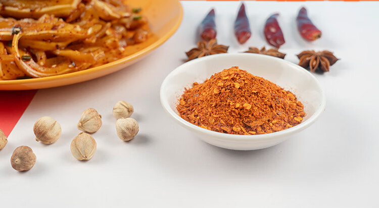 川娃子辣椒面100g油碟火锅干碟蘸料四川特产辣椒粉烧烤烤肉蘸料