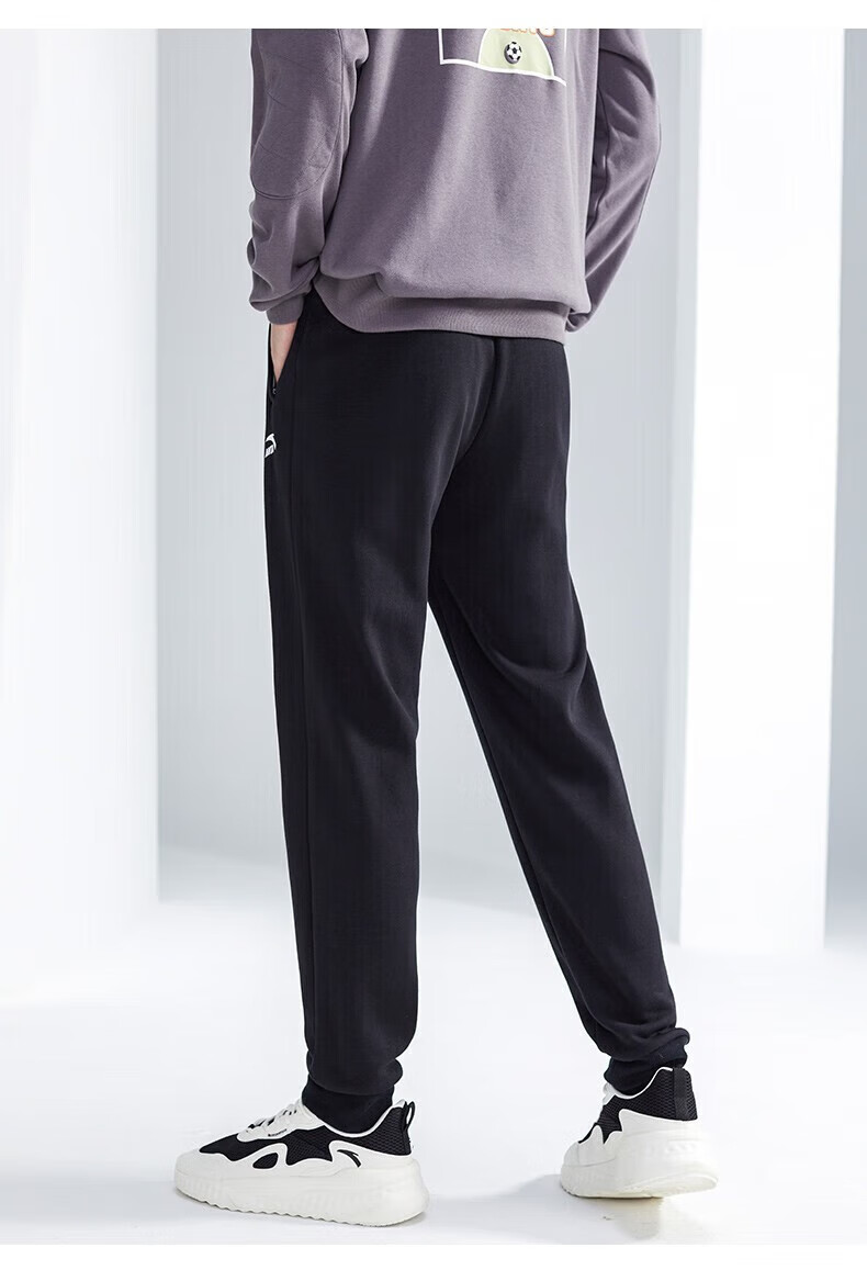 安踏(anta) 加绒运动裤男士2022秋冬季款跑步健身裤子加厚保暖针织