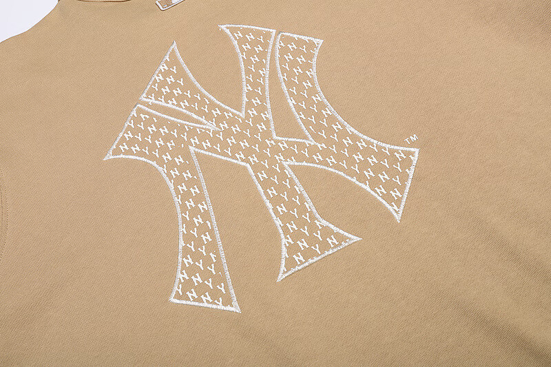 艾莱克优ny卫衣yn衣服男女同款高品质老花刺绣满标长袖秋冬宽松 薄荷