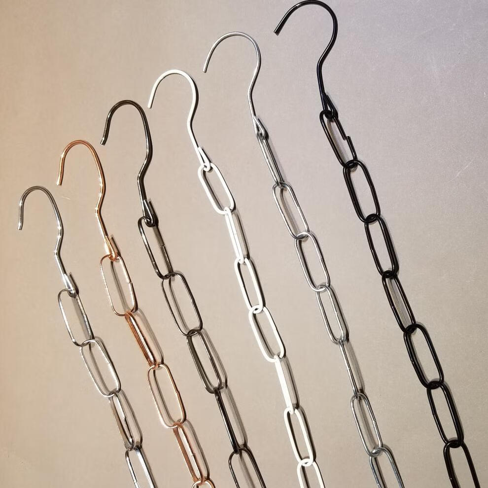 加粗服装店吊环挂钩 铁链展示架 挂衣架吊挂 衣服连接条挂钩链条 宽