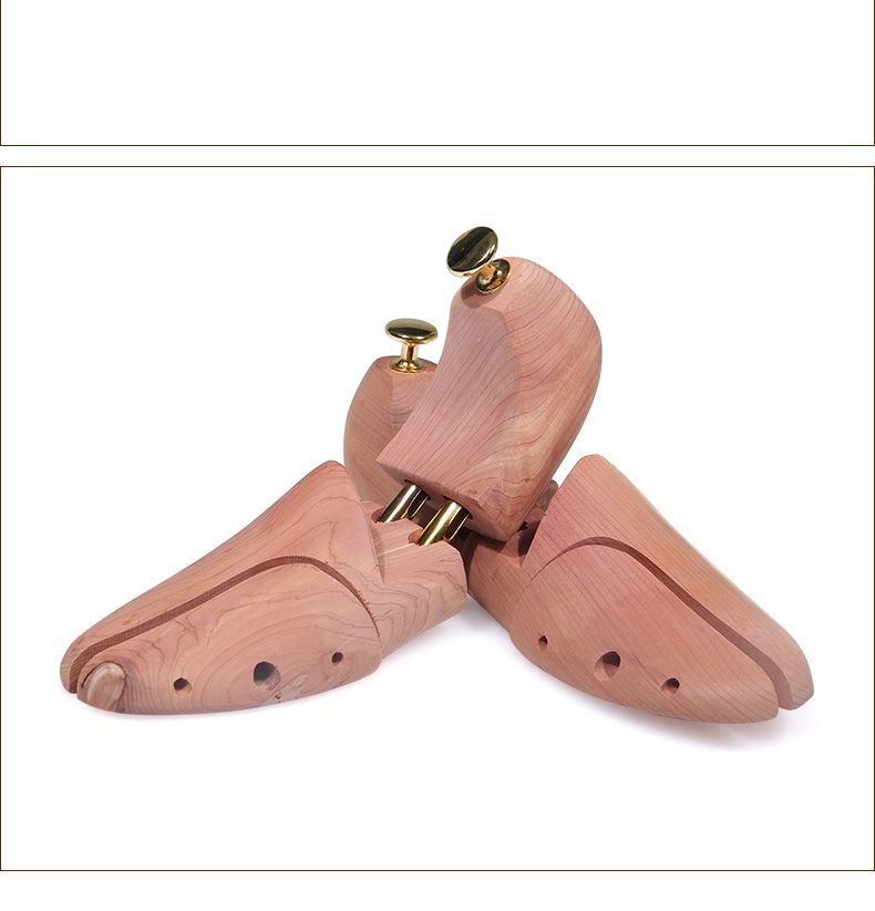 鞋撑子扩大器 实木鞋楦雪松木香木鞋栓弹力撑鞋扩鞋器可调节皮鞋定型