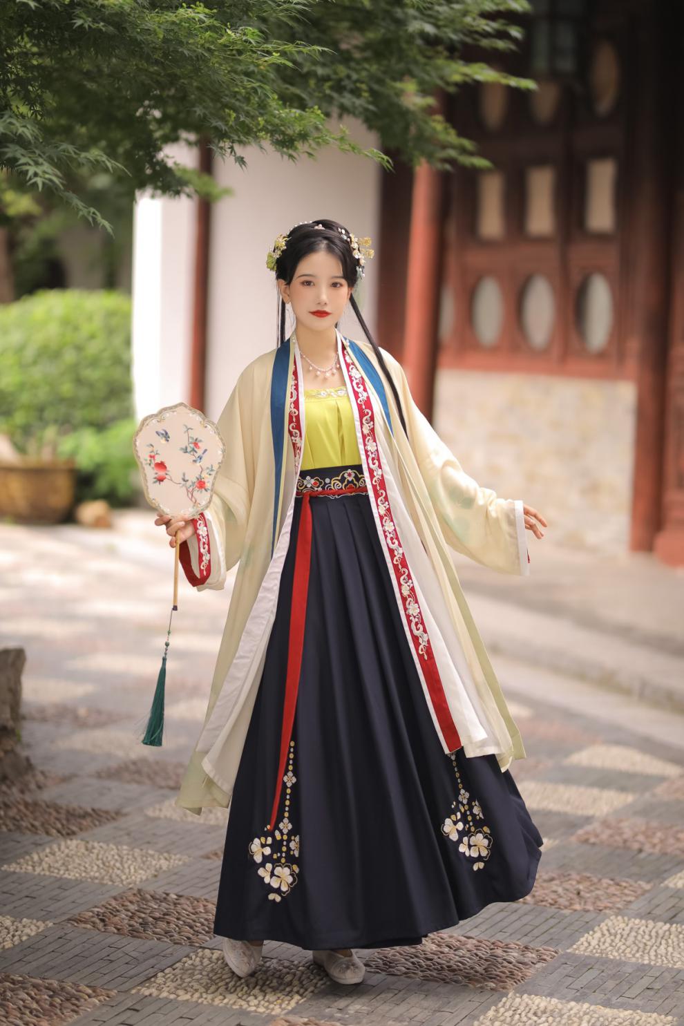 马面裙全套夏季古风汉服一片式齐腰襦裙刺绣半裙大集合百搭长款跳舞下