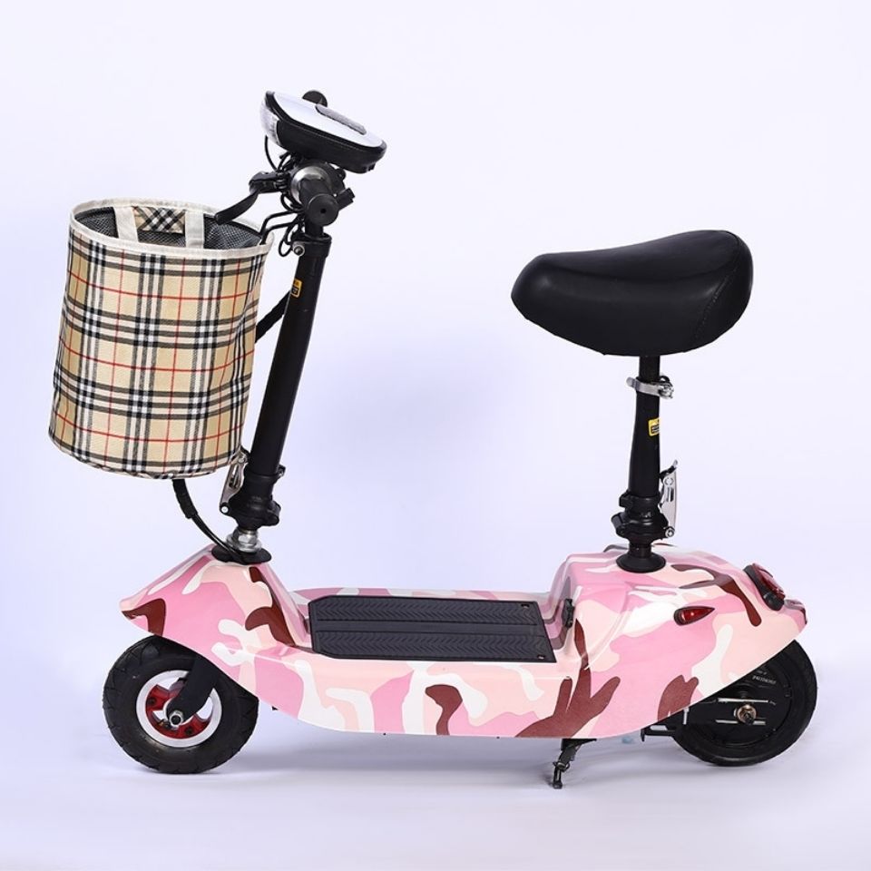 2022新款小海豚折叠迷你电动滑板车 女士折叠迷你电动车 代步车 奶牛